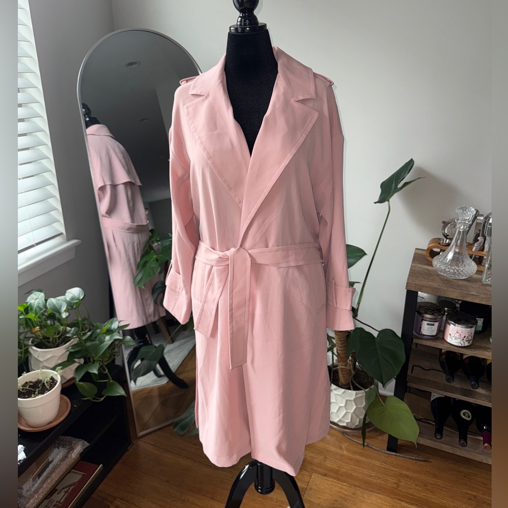 Express Sunset Blush Trenchcoat
